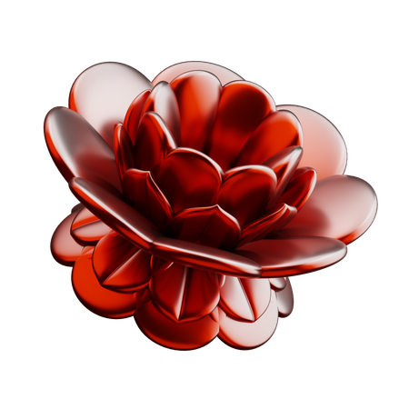 Bloom Flower Shape  3D Icon