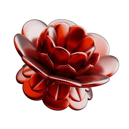 Bloom Flower Shape  3D Icon