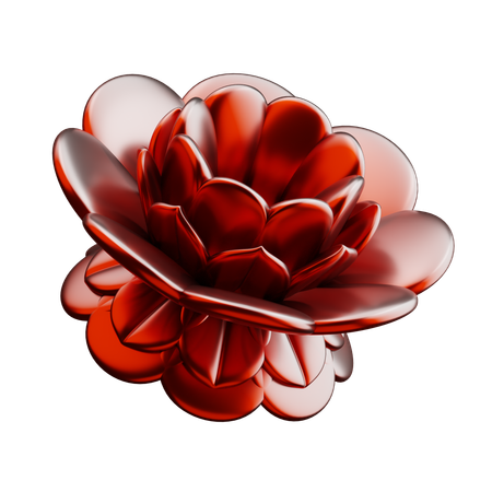Bloom Flower Shape  3D Icon