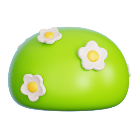 Blooming Flower Bush  3D Icon