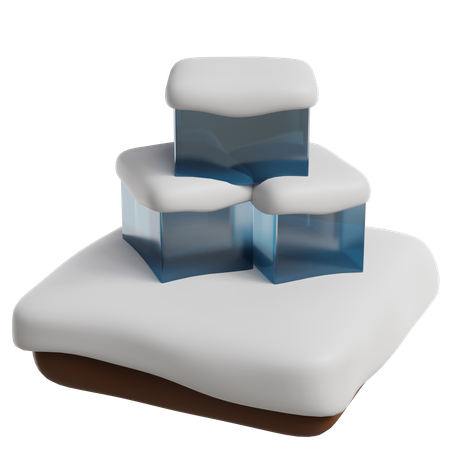 Bloque de hielo  3D Icon