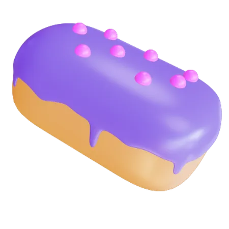 Pastel de bloque  3D Illustration