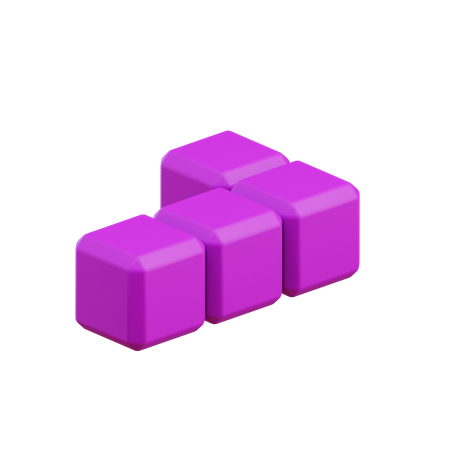 Bloque de Tetris en forma de L 15  3D Icon