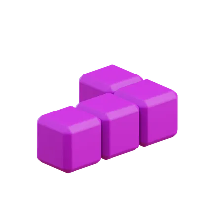 Bloque de Tetris en forma de L 15  3D Icon