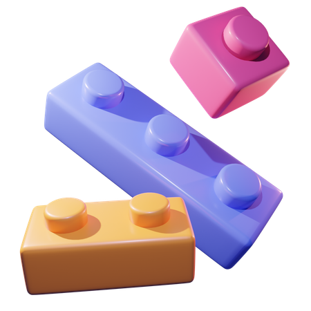 Bloque lego  3D Icon