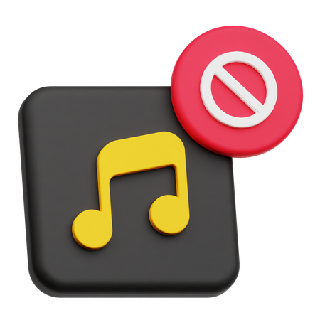 Bloque de musica  3D Icon