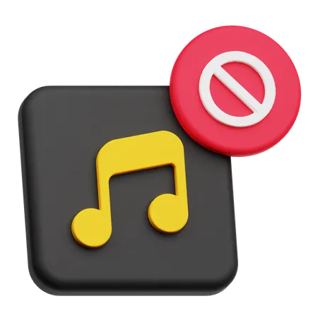 Bloque de musica  3D Icon