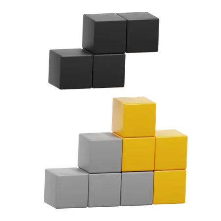 Bloque de tetris  3D Icon