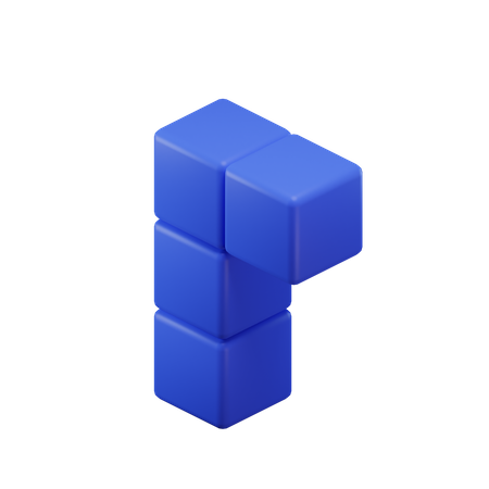 Bloque de Tetris en forma de L  3D Icon