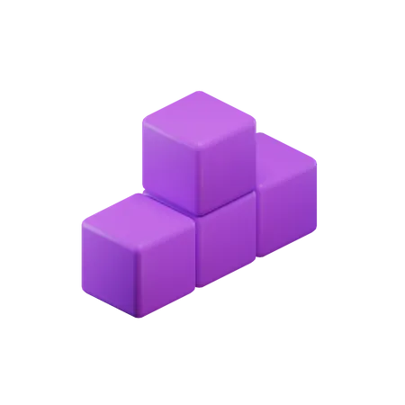 Bloque de Tetris en forma de T  3D Icon