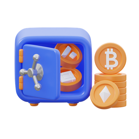 Casillero criptográfico  3D Icon