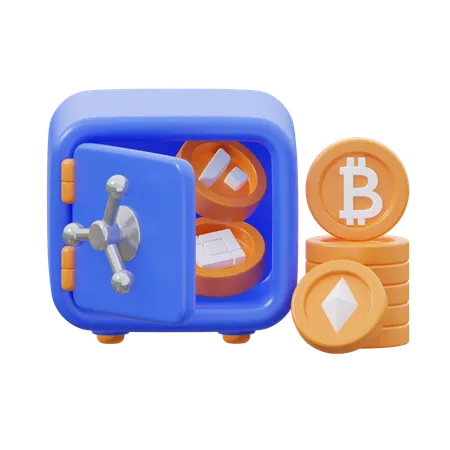 Casillero criptográfico  3D Icon