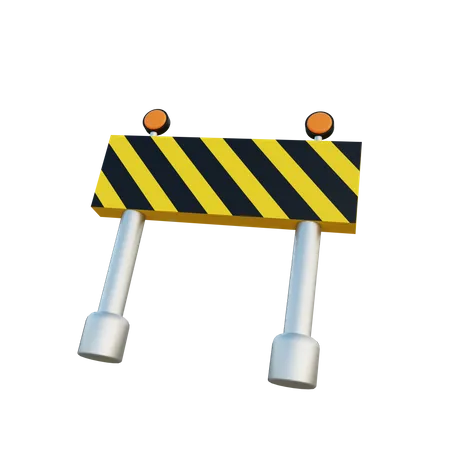 Bloqueador de carreteras  3D Illustration