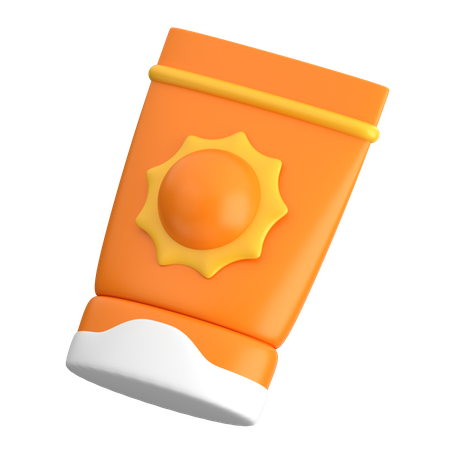 Bloqueador solar  3D Icon