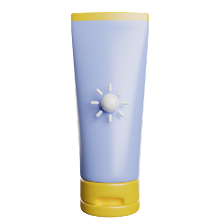 Bloqueador solar  3D Icon