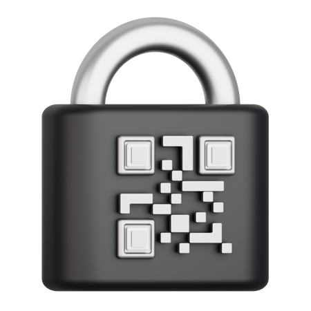 Bloquear con qrcode  3D Icon