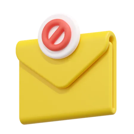 Bloquear e-mail  3D Icon