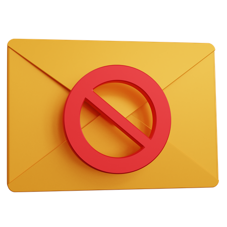 Bloquear e-mail  3D Icon