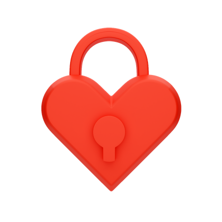 Bloqueio de amor  3D Icon