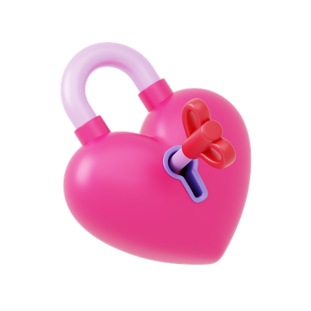 Bloqueio de coração  3D Icon