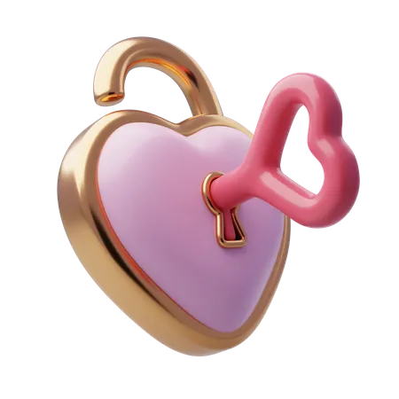 Bloqueio de coração  3D Icon