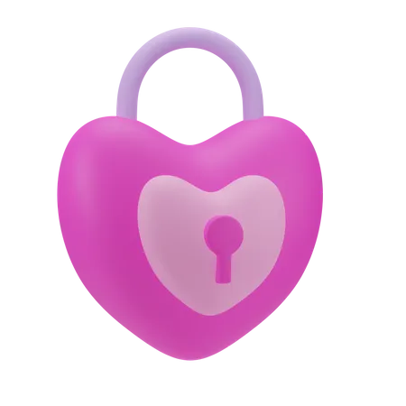 Bloqueio de coração  3D Icon