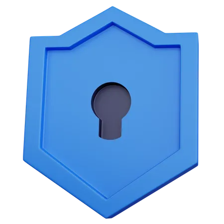 Bloqueio de escudo  3D Icon