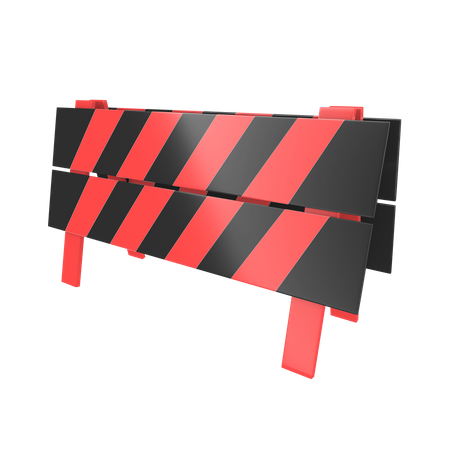 Bloqueio de estrada  3D Icon