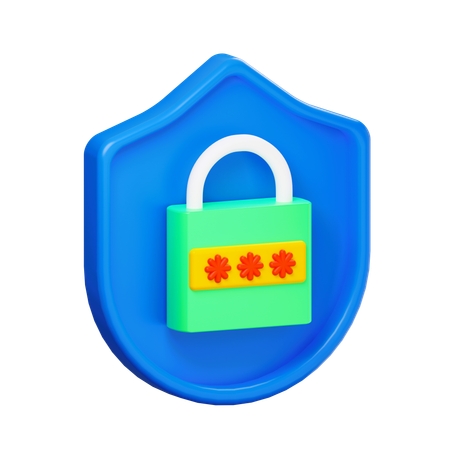 Bloqueio de senha  3D Icon