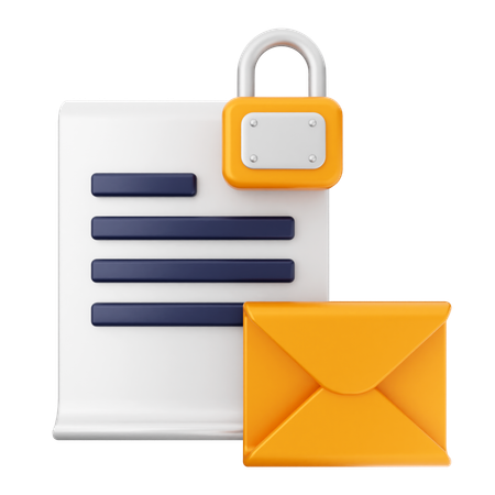 Bloquear e-mail  3D Icon