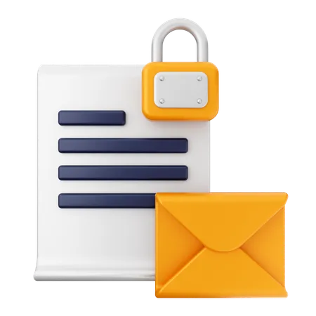 Bloquear e-mail  3D Icon