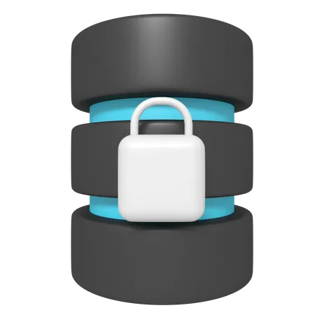 Bloqueo de base de datos  3D Icon