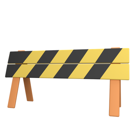 Bloqueo de carretera  3D Icon