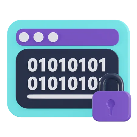 Bloqueo de codificación  3D Icon