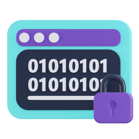 Bloqueo de codificación  3D Icon