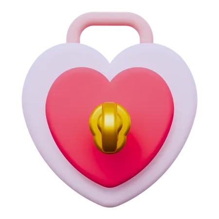 Bloqueo del corazon  3D Icon