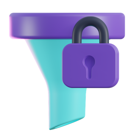 Bloqueo de filtro  3D Icon