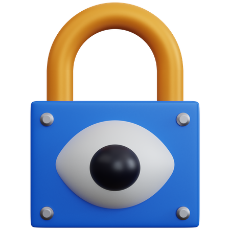 Cerradura de ojo  3D Icon