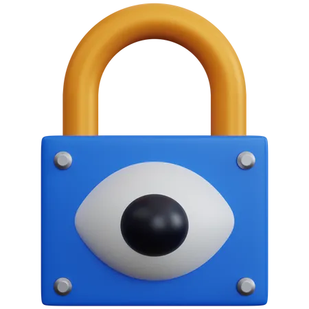 Cerradura de ojo  3D Icon