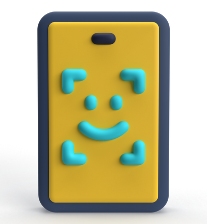 Bloqueo facial  3D Icon