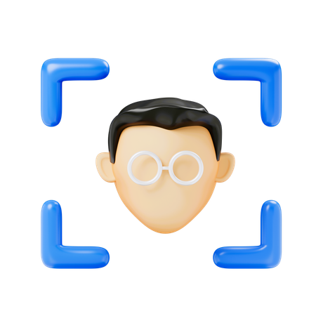 Bloqueo facial  3D Icon