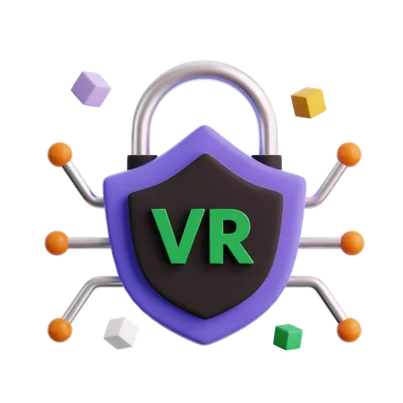 Bloqueo de realidad virtual  3D Icon