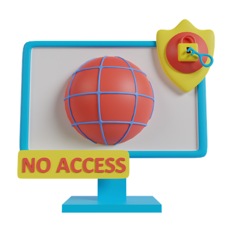 Bloquer la page Web  3D Icon