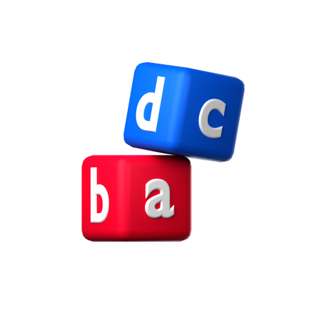 Bloques abc  3D Icon