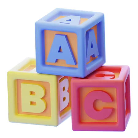 Bloques de alfabeto  3D Icon