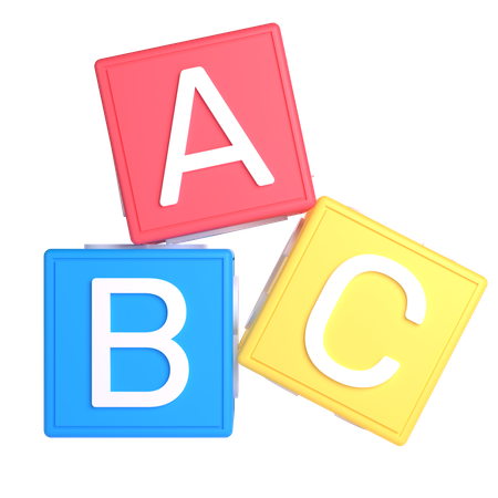 Bloques de alfabeto  3D Icon