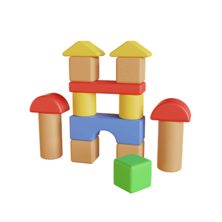 Bloques de construcción  3D Icon