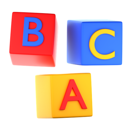 Bloques de alfabeto  3D Icon