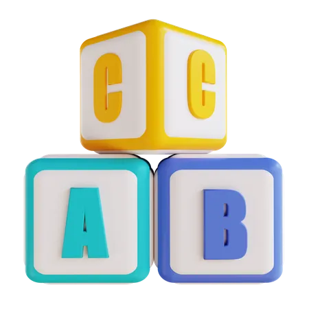 Bloques educativos  3D Icon