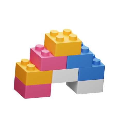 Bloques Lego Construcción creativa Diversión para niños  3D Icon